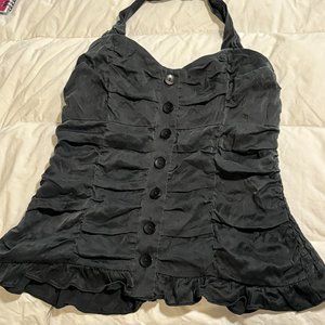 INC International Black Halter Top